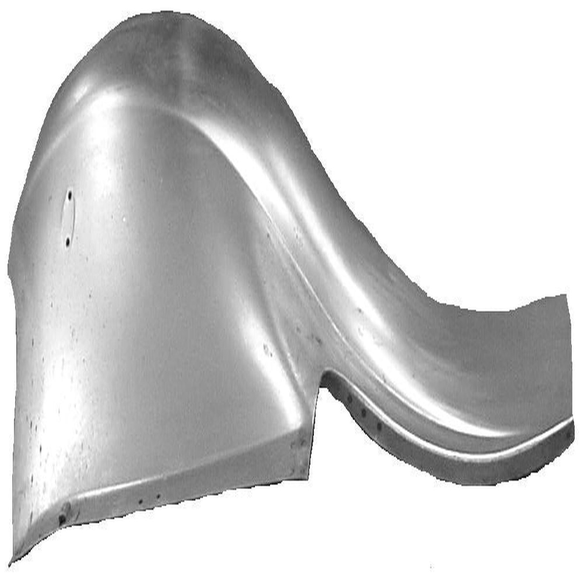 A-16105-AL Left Front 1928-1929 Fender with wheel well installed