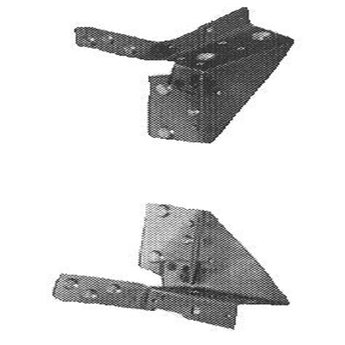 A-70140 Windshield header brackets-pair- 1930-1931 Tudor Sedan and 1930-1931 Pickups