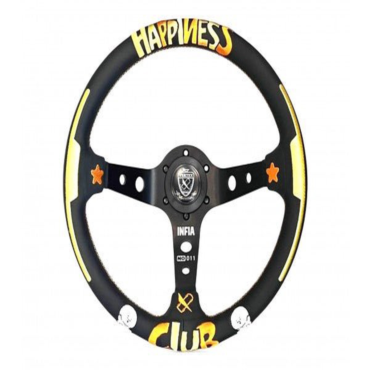 Vertex x Hai Dudu Collaboration 330mm Deep Dish Steering Wheel Leather