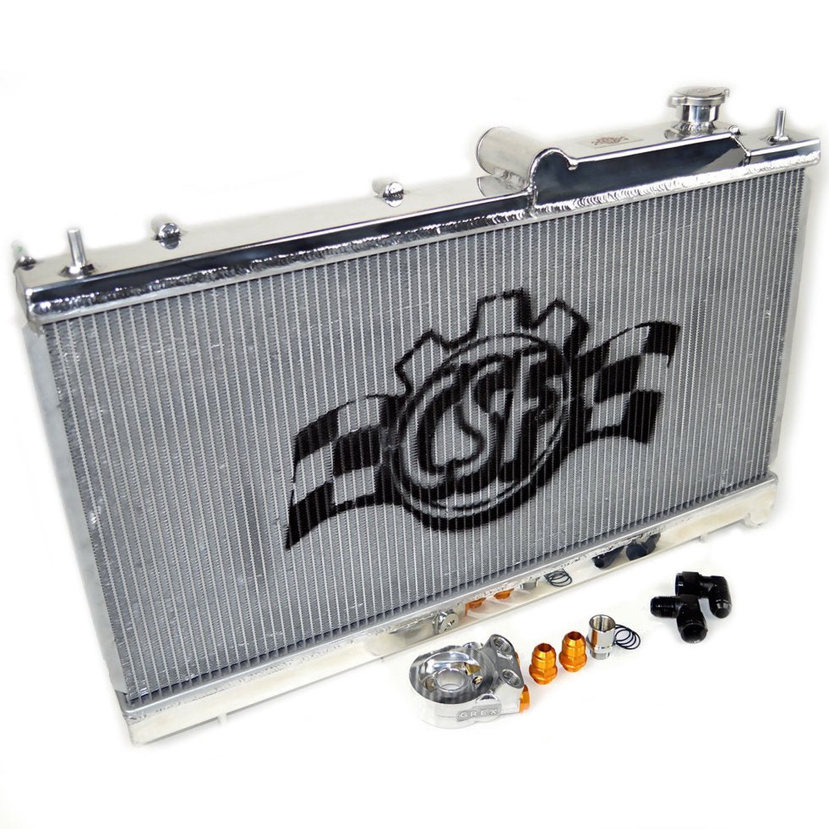 CSF Racing Aluminum Radiator with Oil Cooler 2002-2007 WRX / 2004-2007 STI