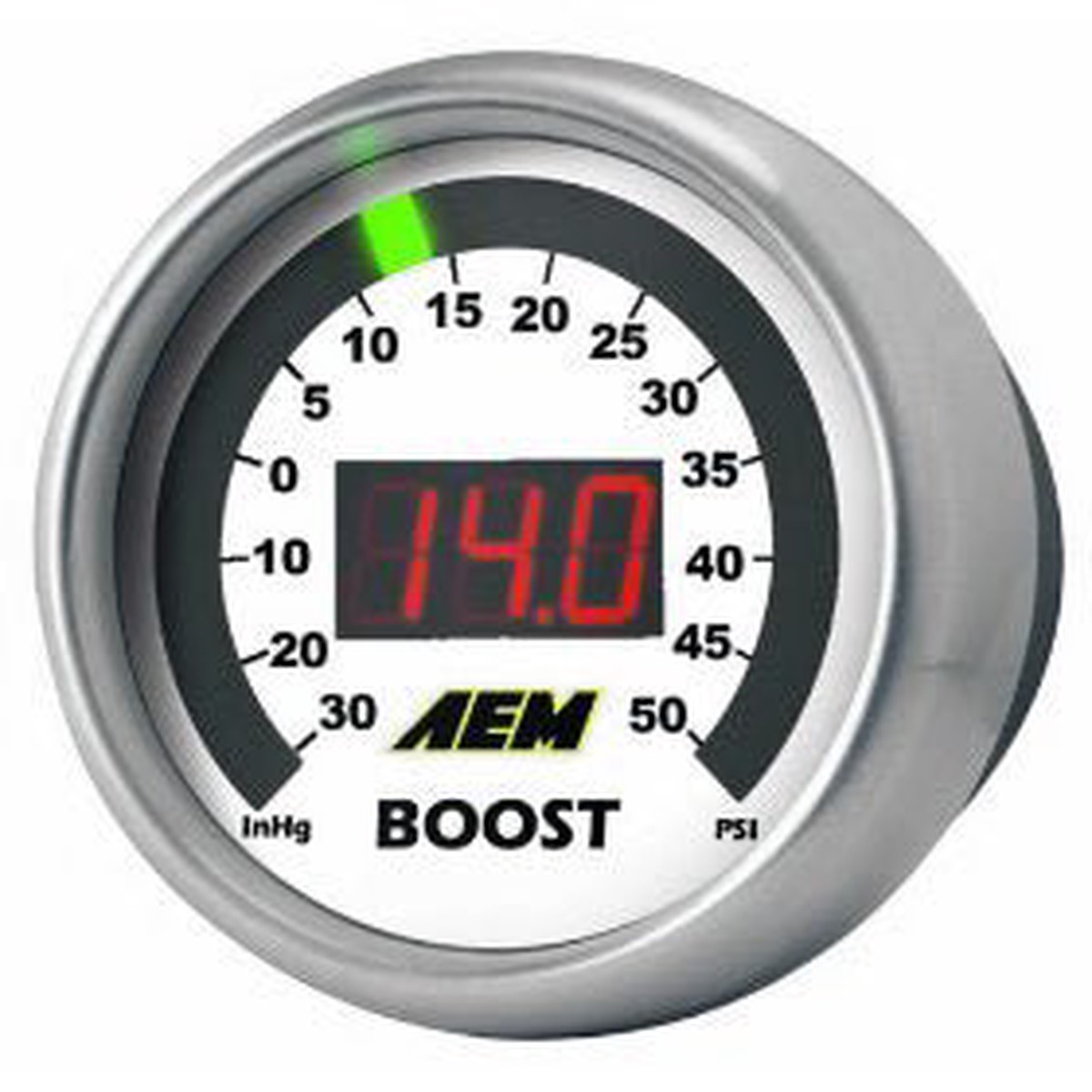 AEM Boost Gauge 50psi Digital 52mm