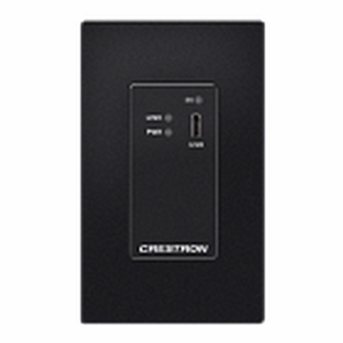 Crestron DM Lite 4K60 4:4:4 Transmitter for USB-C DisplayPort Signal Extension over CATx Cable, Wall Plate, Black
