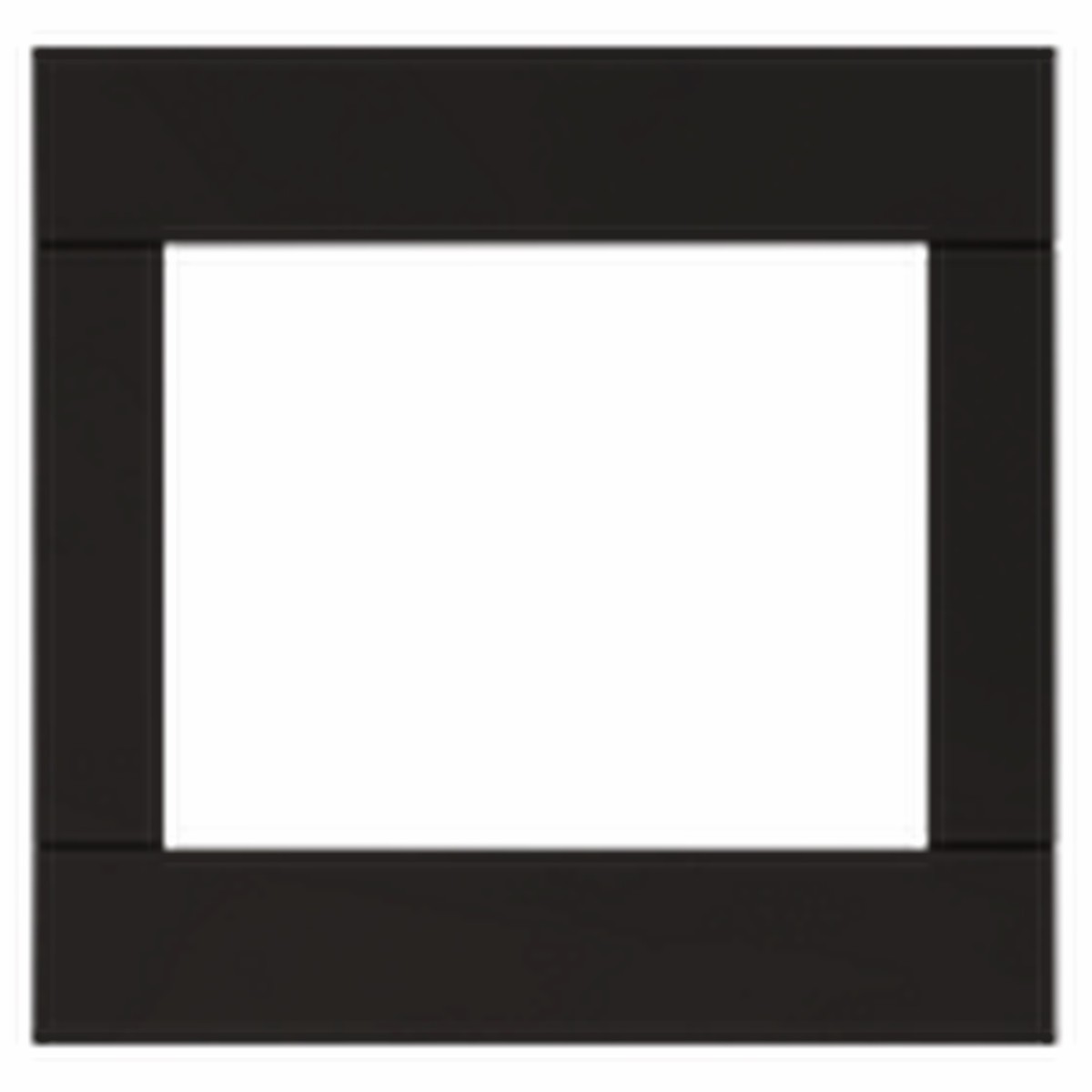 Crestron Horizon Faceplate, 2-Gang, Black